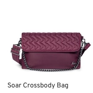 lug Soar Crossbody Bag wine color BNWT
